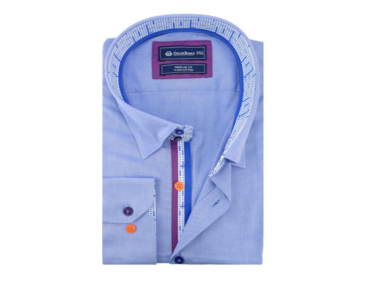 SL 5492 Men's blue Oxford cotton shirt Men's shirts