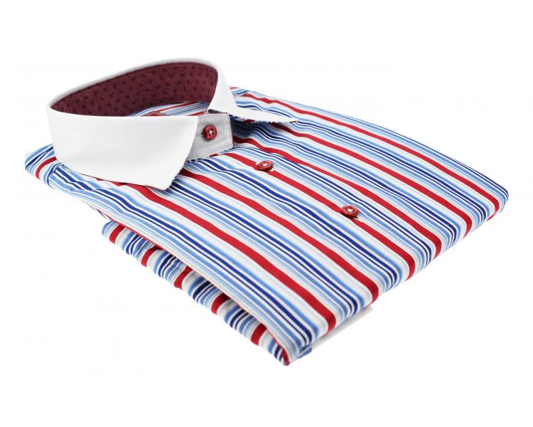 LS 4084 Women's multi color striped 3/4 sleeved shirt Women's shirts