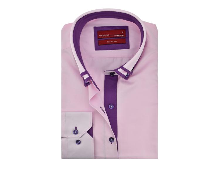 LL 3139 Wome's pink double collar shirt Women's shirts