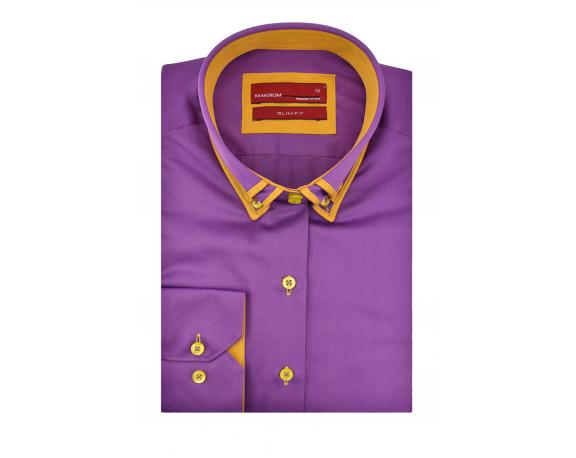 LL 3139 Women's purple double collar shirt Women's shirts
