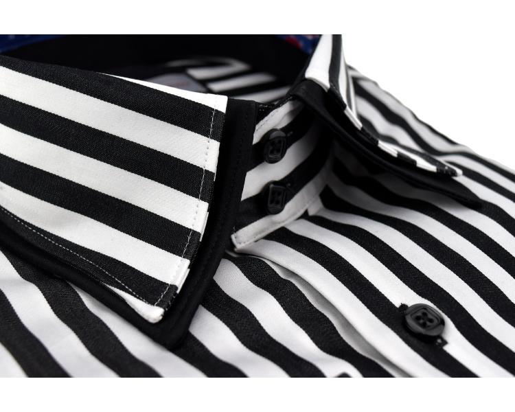 SL 5369 Men's striped double collar shirt Men's shirts