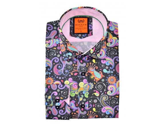 SL 5964 Men's multicolour paisley print shirt Men's shirts