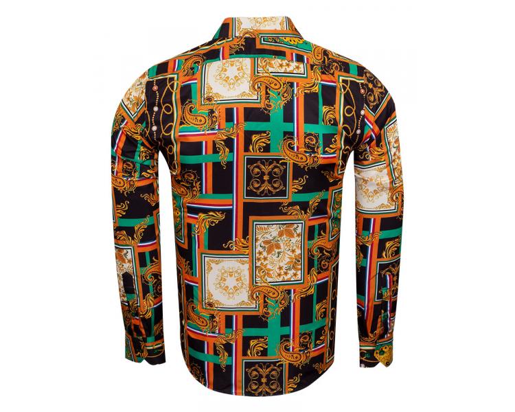 SL 6953 Men's exclusive design & baroque print shirt Men's shirts
