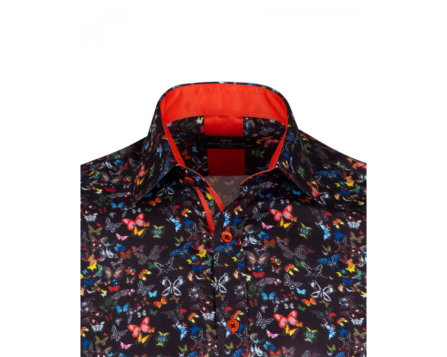 black butterfly shirt