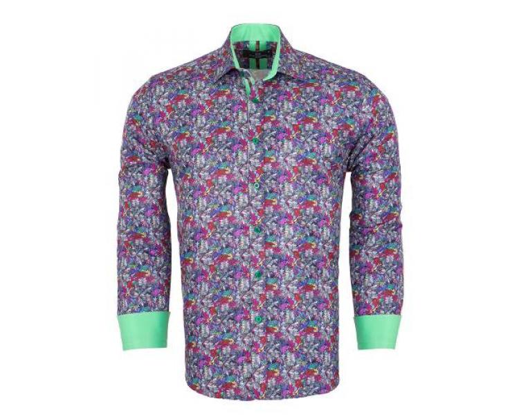 SL 7368 Men's multicolour print long sleeved shirt Men's shirts