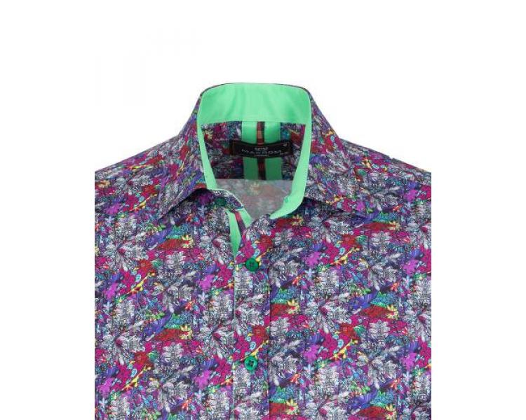 SL 7368 Men's multicolour print long sleeved shirt Men's shirts