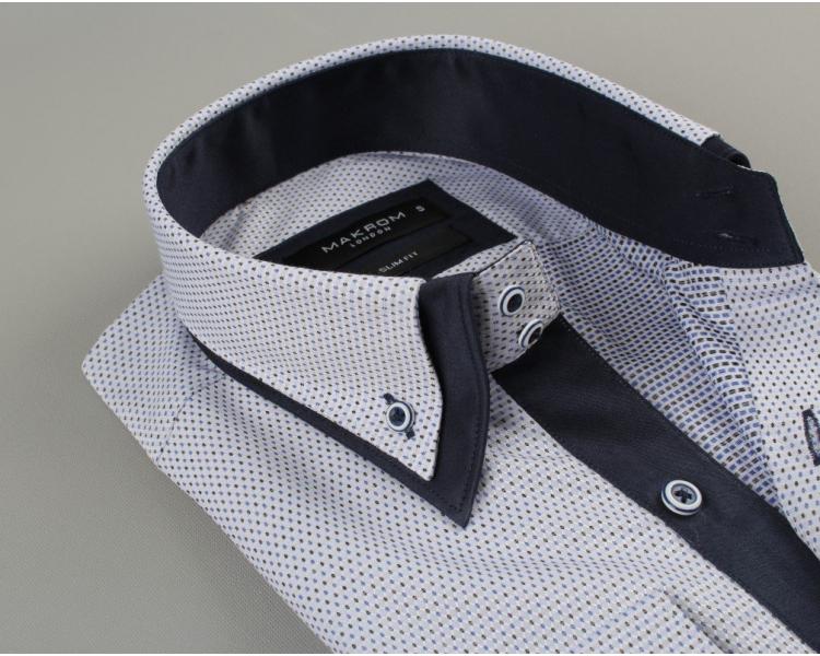 SL 5303-A Makrom Herrenhemd mit Doppelkragen Hemden für Herren