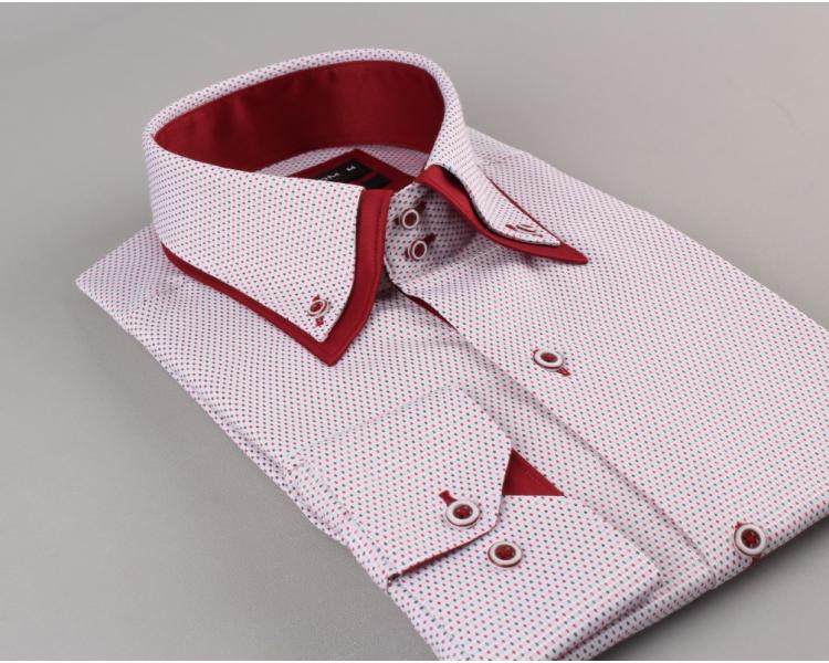 SL 5303-A Makrom Herrenhemd mit Doppelkragen Hemden für Herren