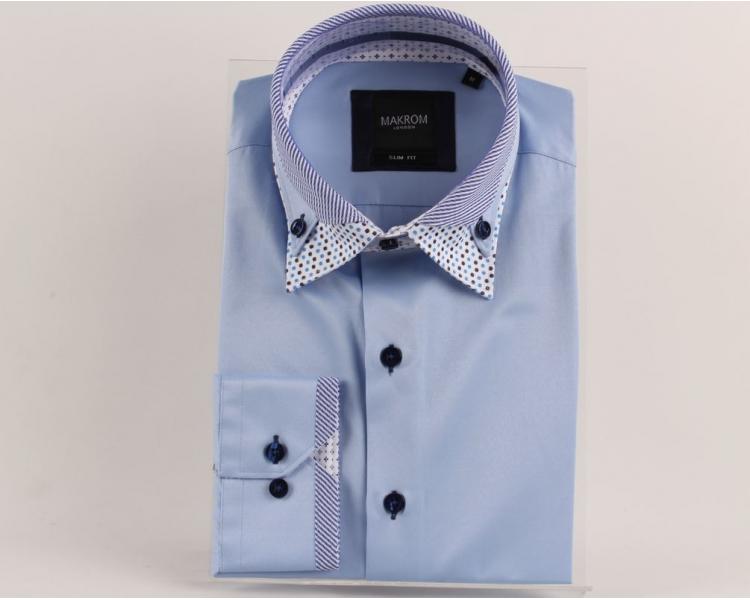 SL 5494 Makrom Mens Double Collar Shirt Men's shirts