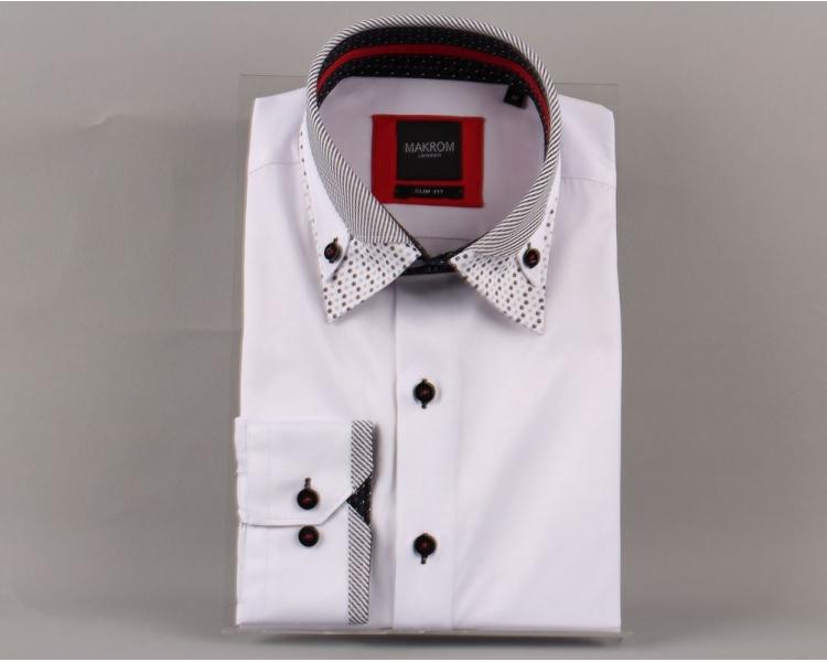 SL 5494 Makrom Mens Hemd mit Doppelkragen Hemden für Herren