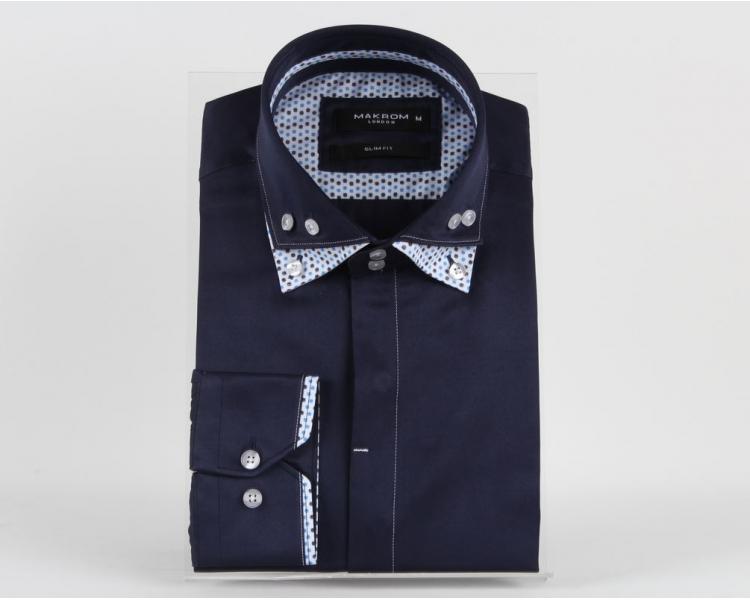 SL 5656 Double Collar Designed Mens Shirt Men's shirts