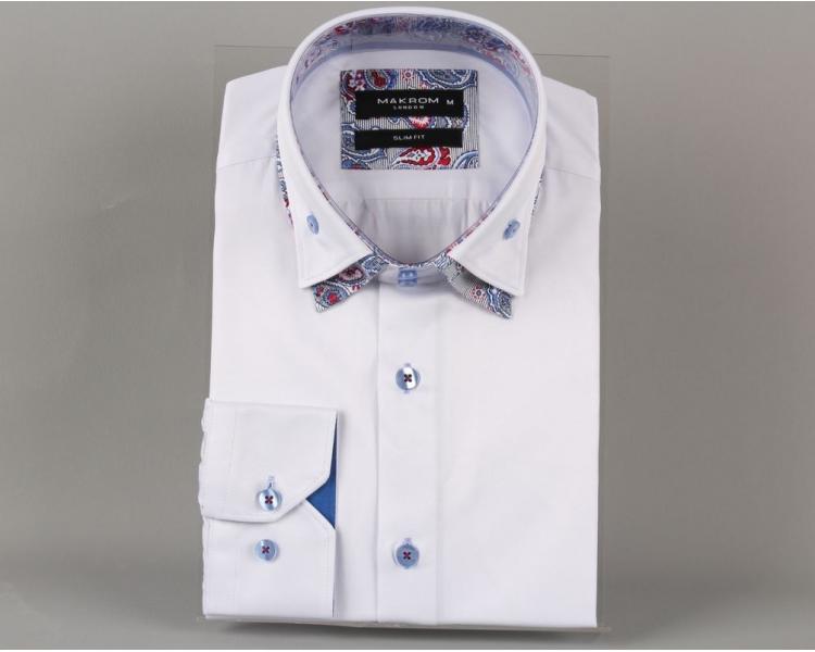 SL 5802 Makrom Double Collar Shirt Men's shirts