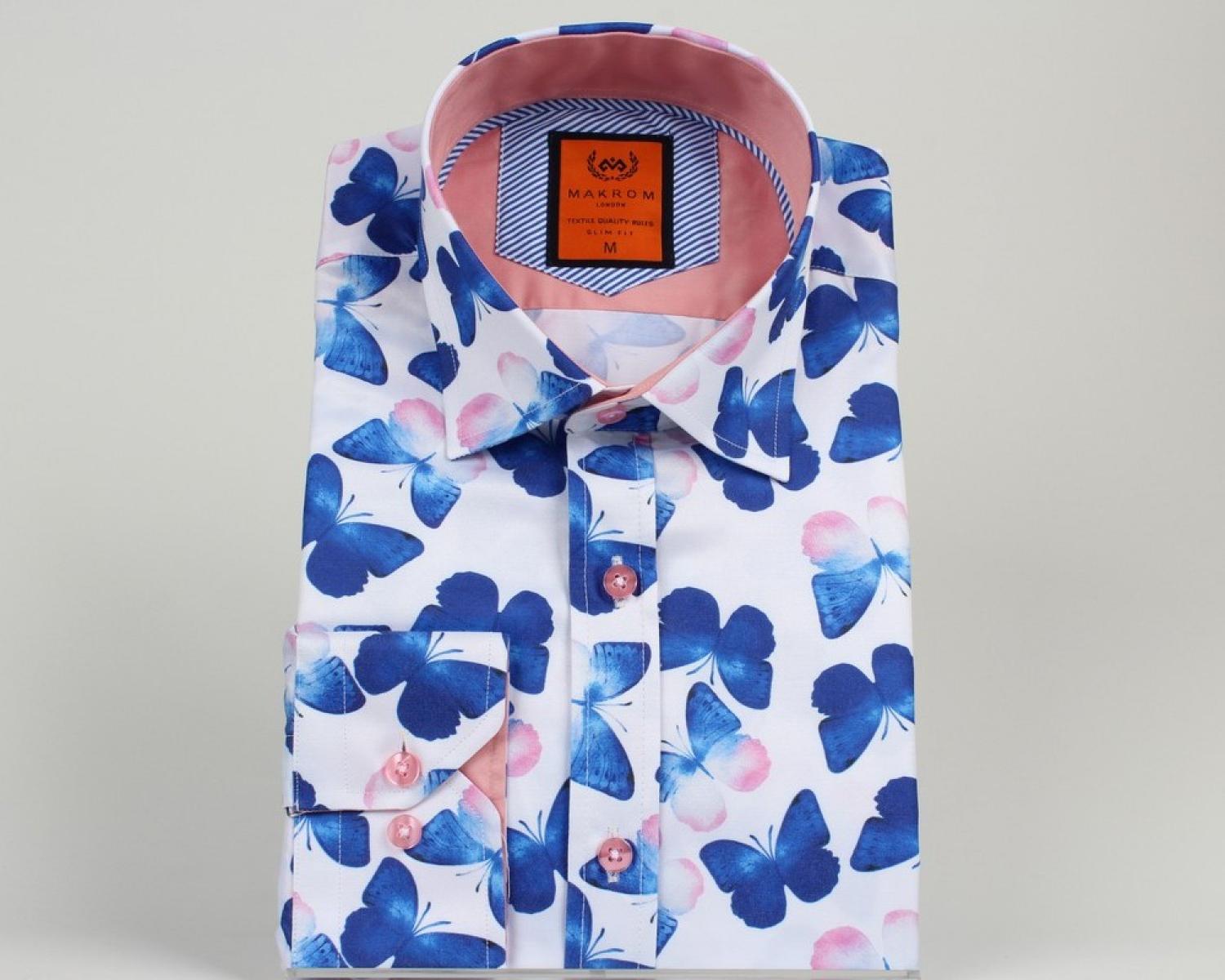 butterfly print shirt mens