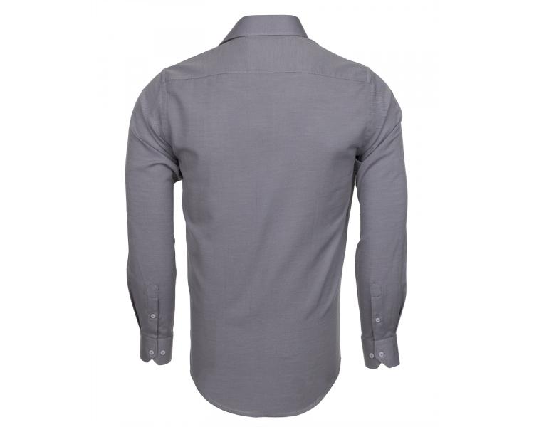 SL 6364 Men's gray plain cutaway shirt Men's shirts