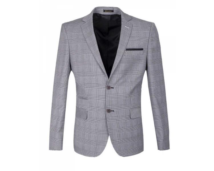 J 149 Men's gray check print jacket