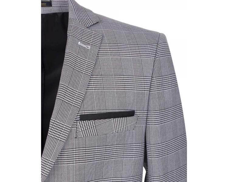 J 149 Men's gray check print jacket Blazers