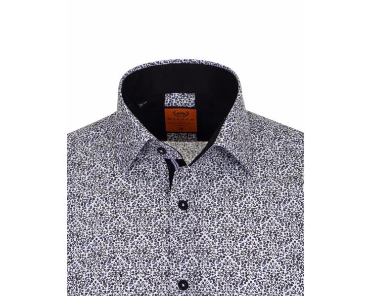 SL 6687 Men's micro print long sleeved shirt Men's shirts