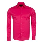 SL 1050-A Men's fuchsia plain classic long sleeved shirt Men's shirts