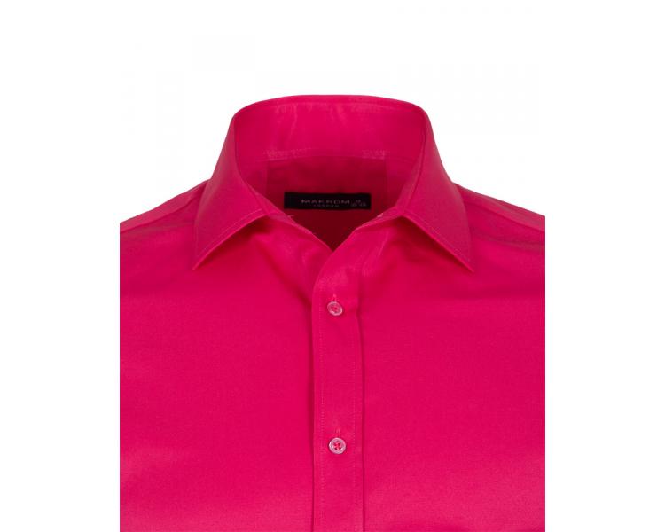 SL 1050-A Men's fuchsia plain classic long sleeved shirt Men's shirts