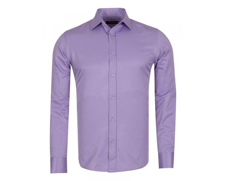 SL 1050-A Men's lilac plain classic long sleeved shirt Men's shirts