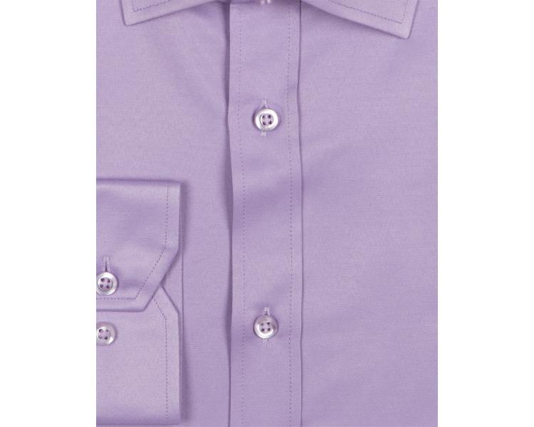 SL 1050-A Men's lilac plain classic long sleeved shirt Men's shirts