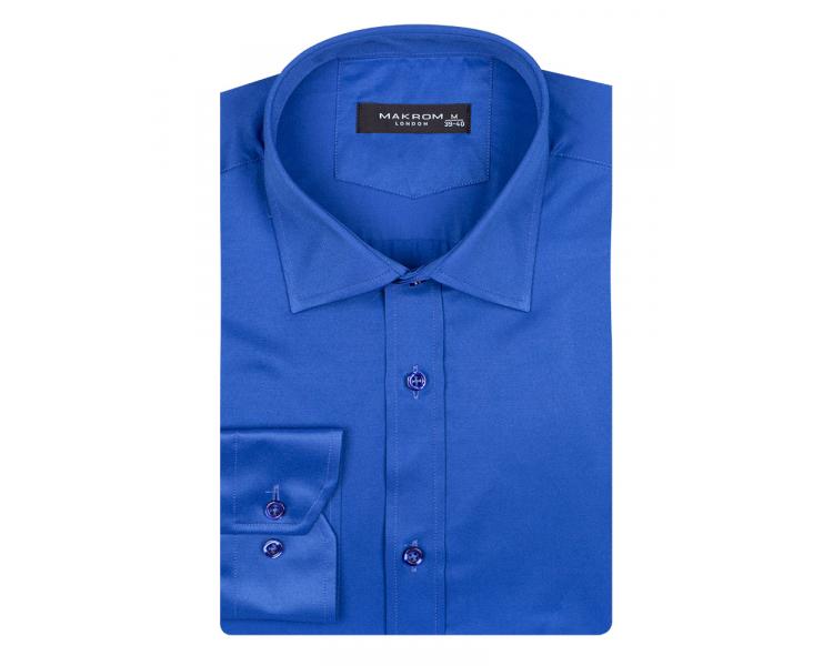 SL 1050-A Men's royal blue plain classic long sleeved shirt Men's shirts