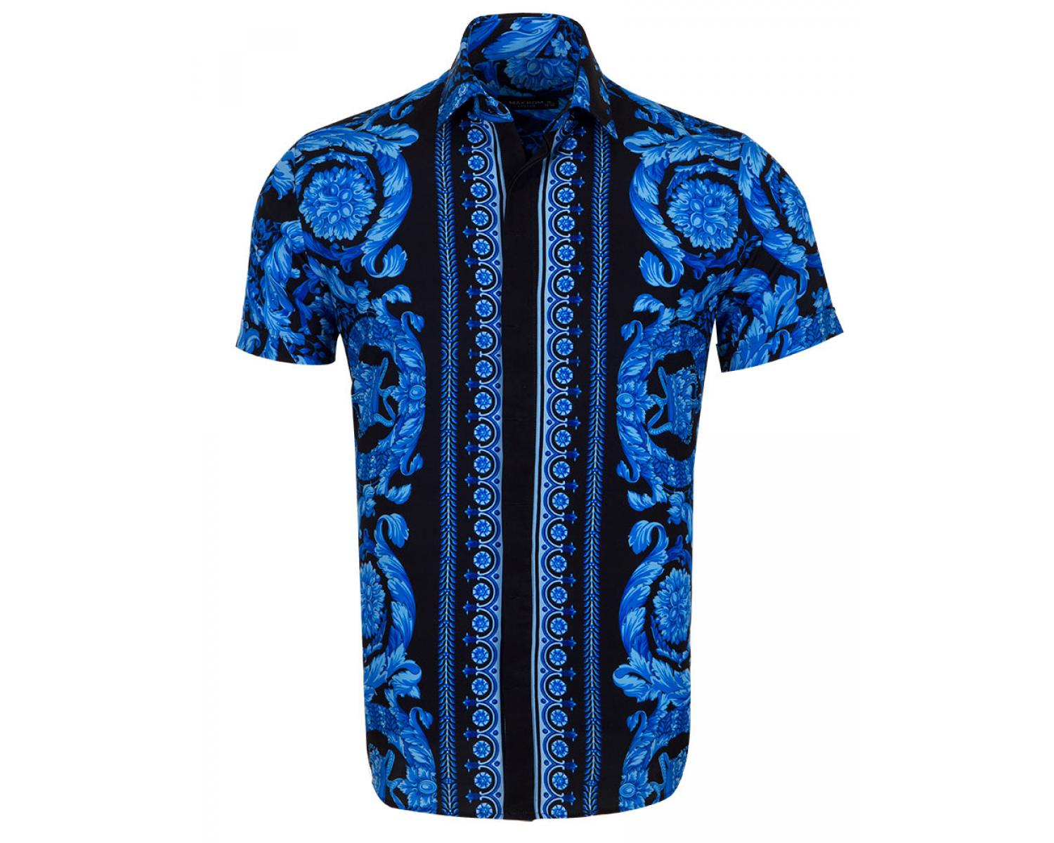 royal blue versace shirt
