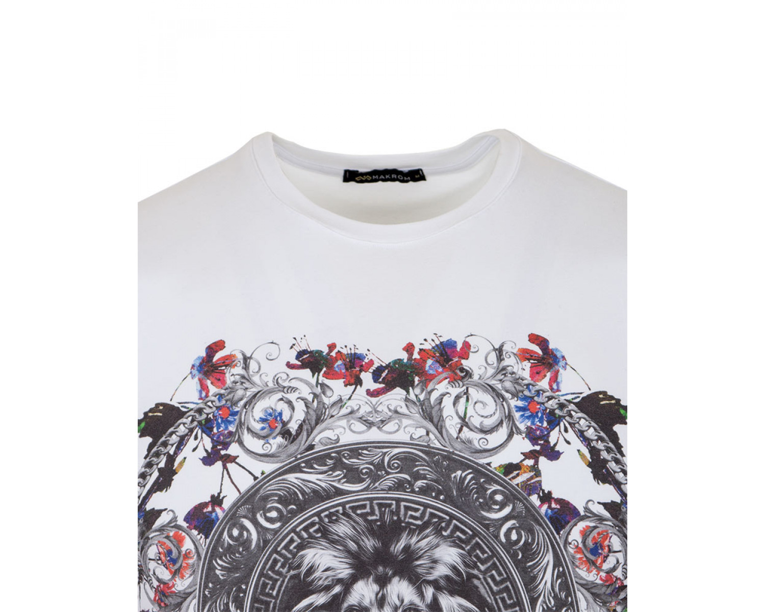 mens white printed t shirts