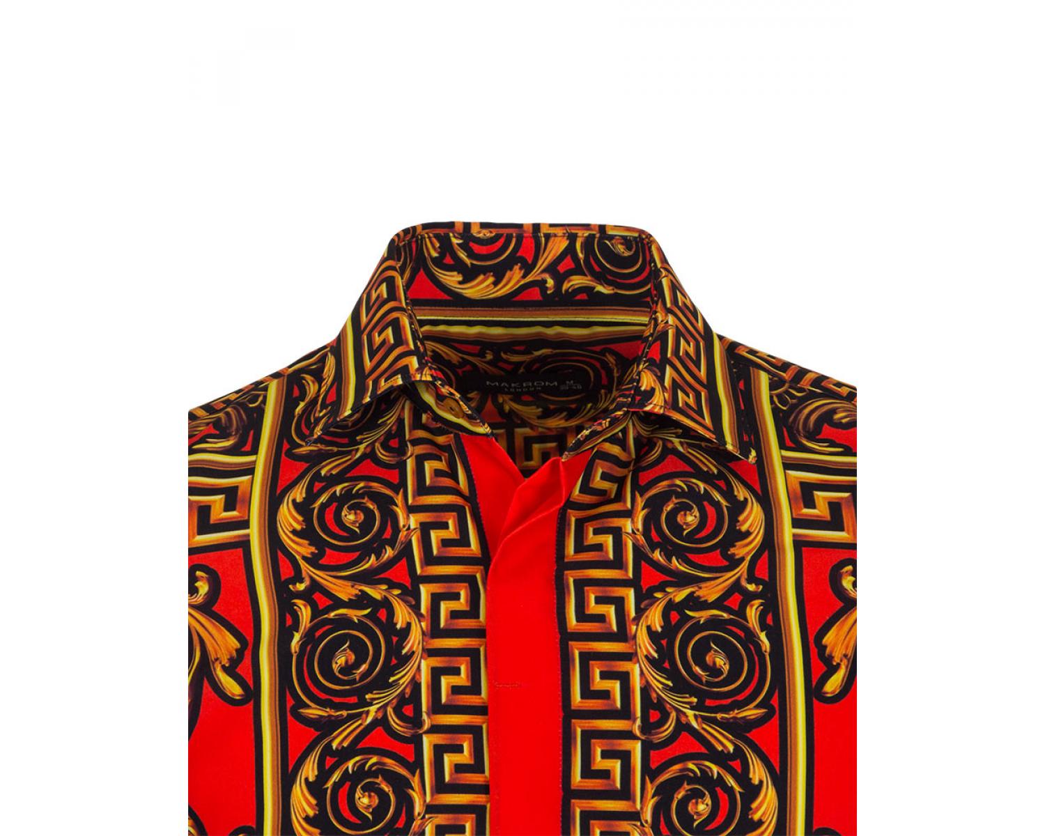 red versace shirts
