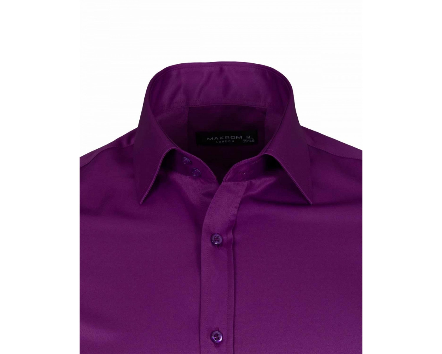 purple double cuff shirt