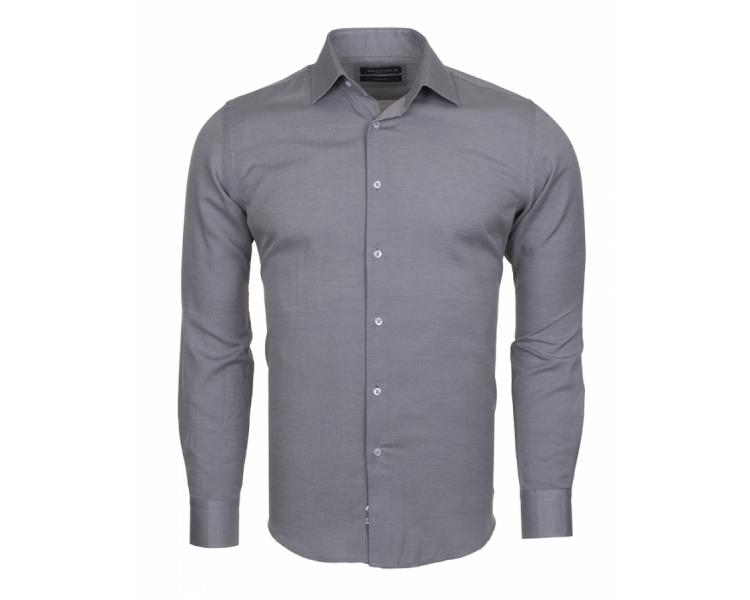 SL 6364 Men's gray plain cutaway shirt Men's shirts