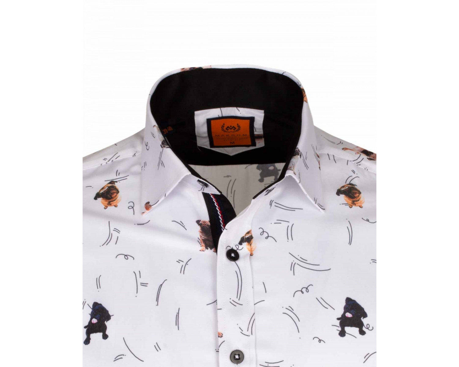 mens shirt dog print