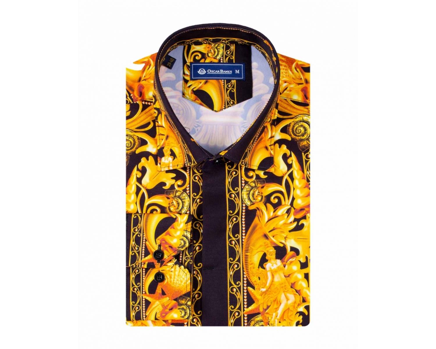 versace style button up