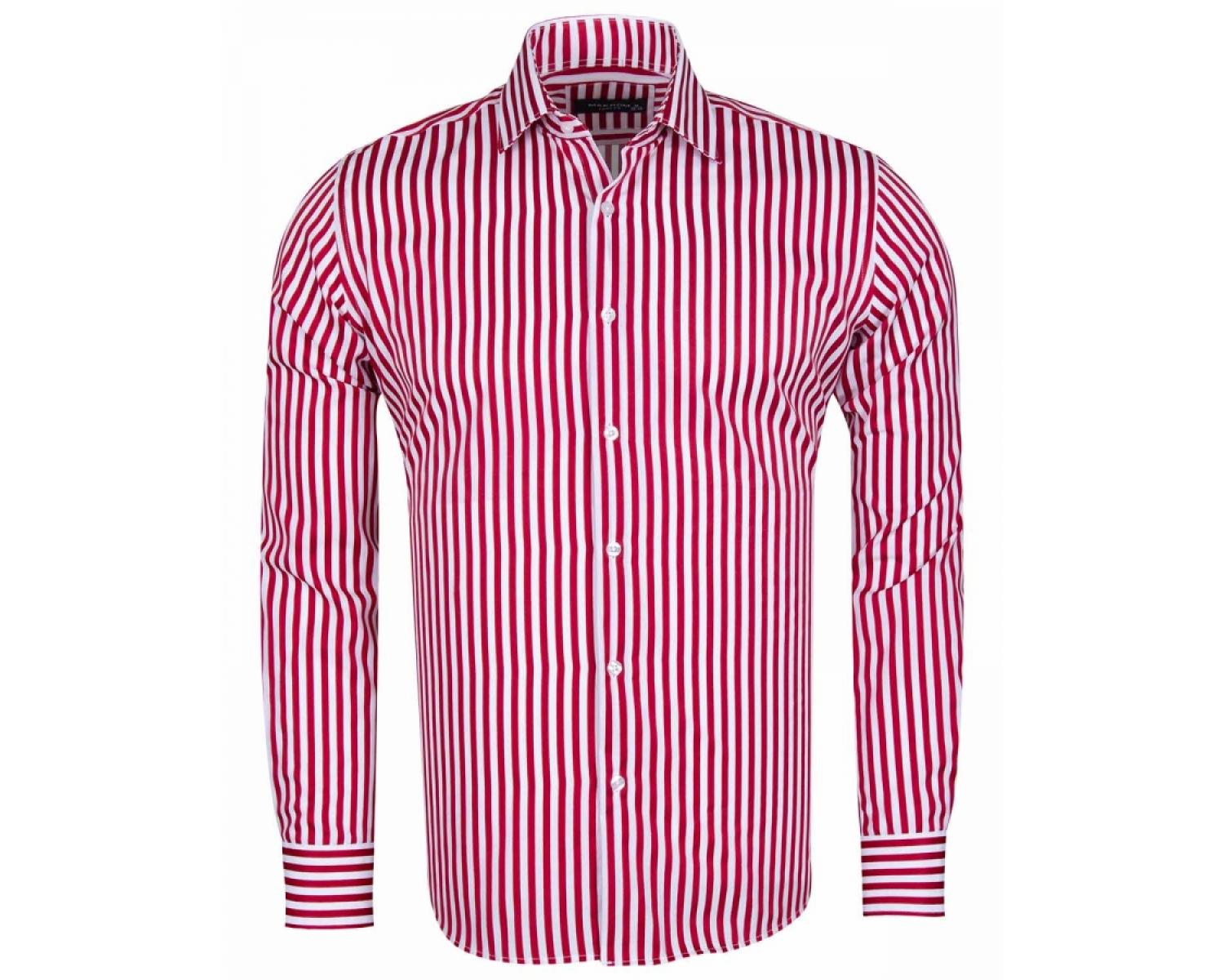 red and white striped long sleeve shirt mens