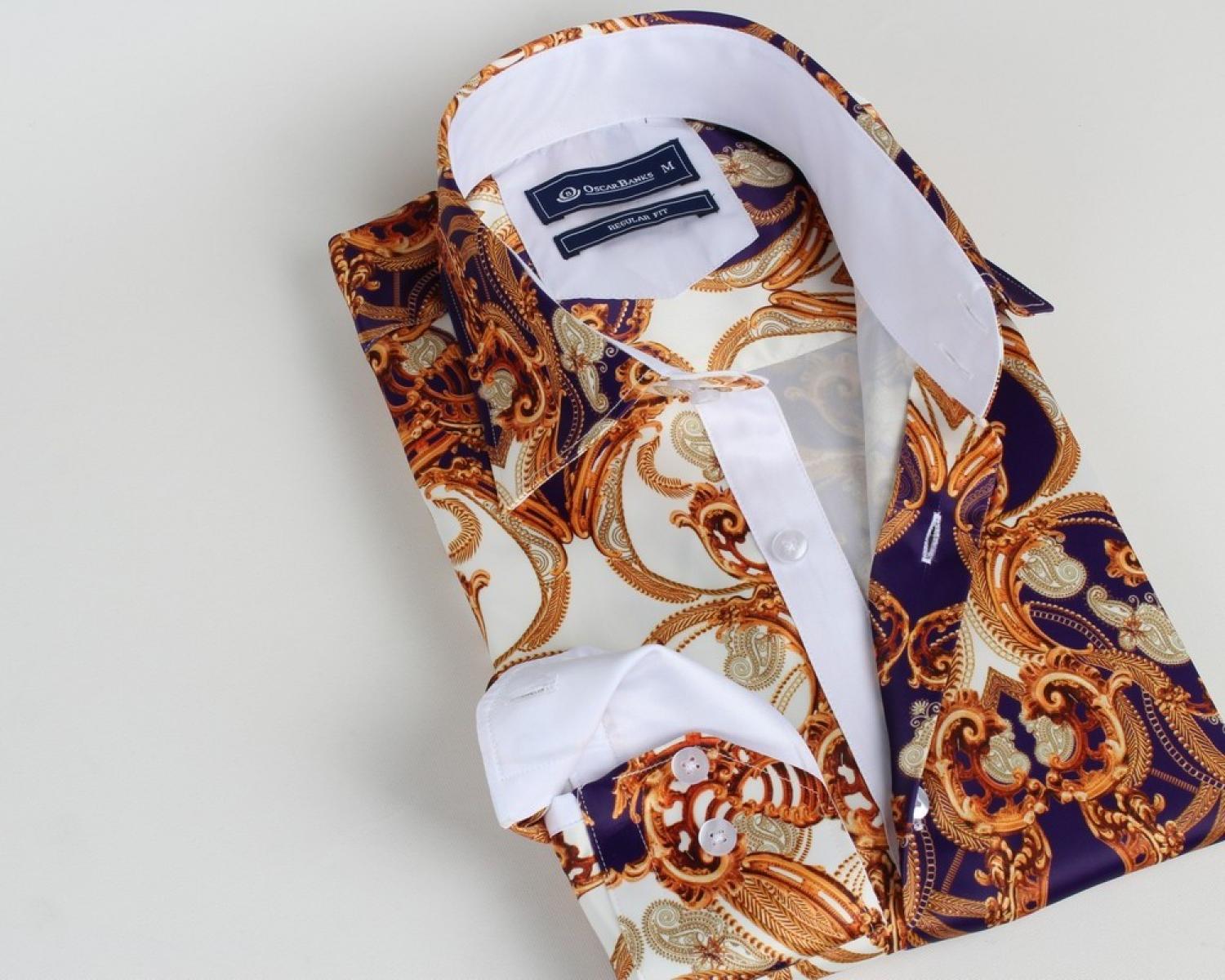 Barocco-print shirt