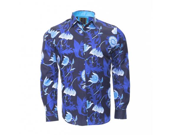 SL 6311 Men's oriental floral print shirt Men's shirts