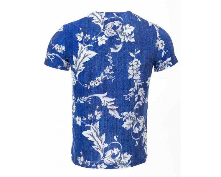 men's leaf print t shirt