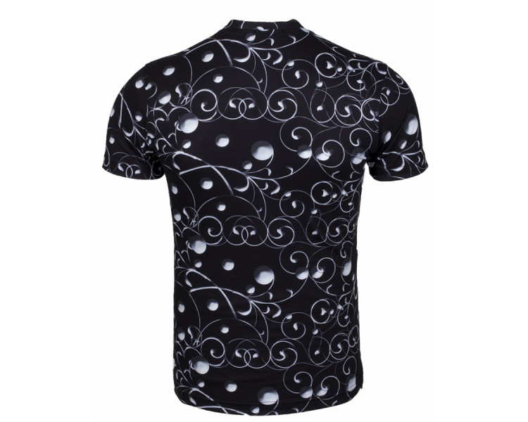 mens black printed t shirt